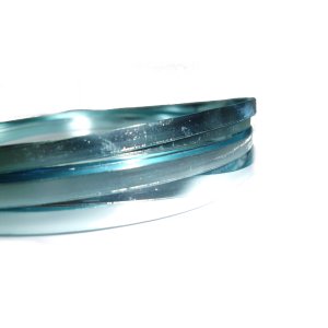 Aluminiumdraht Ø 5mm Flach - Glatt - 10m / Farbe Eisblau