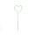 Blumenstecker Herz - 29cm Länge Farbe - Apfelgrün