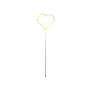 Blumenstecker Herz - 29cm Länge Farbe - Gelb