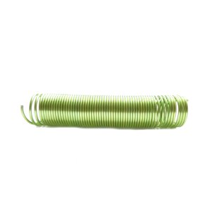 Aluminiumdraht Ø 2mm Spirale/Gedreht - 5m auf ca. 12cm - Farbe Apfelgrün