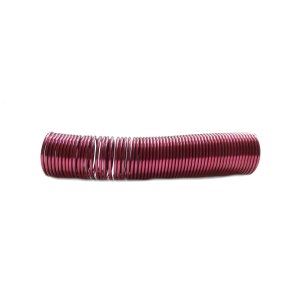 Aluminiumdraht Ø 2mm Spirale/Gedreht - 5m auf ca. 12cm - Farbe Dunkel Rot