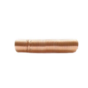 Aluminiumdraht Ø 2mm Spirale/Gedreht - 5m auf ca. 12cm - Farbe Kupfer