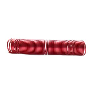 Aluminiumdraht Ø 2mm Spirale/Gedreht - 5m auf ca. 12cm - Farbe Rot