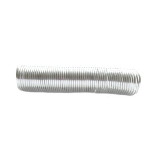 Aluminiumdraht Ø 2mm Spirale/Gedreht - 5m auf ca. 12cm - Farbe Silber
