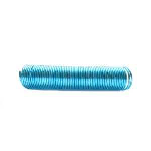Aluminiumdraht Ø 2mm Spirale/Gedreht - 12m auf ca. 29cm - Farbe Türkis