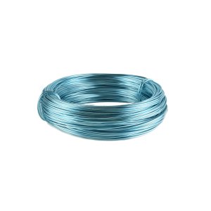 Aluminiumdraht Ø 2mm - 30m / Farbe Eisblau