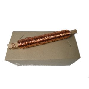 Eisenlackdraht 10x 0,5mm - 100gr. Holzstab - Farbe / Kupfer
