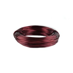 aluminum wire Ø 1mm - 10m - dark red
