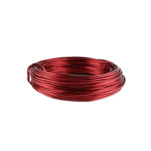 aluminum wire 10x Ø 1mm - 60m - dark red - advantage package
