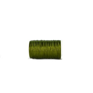 Eisenlackdraht 0,3mm - 30gr. Snapspule - Farbe / Olivgrün