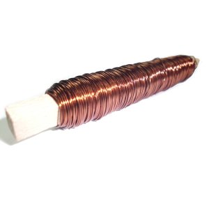 Eisenlackdraht Ø 0,5 mm - 100 Gr. auf Holzstab / Farbe - Lila