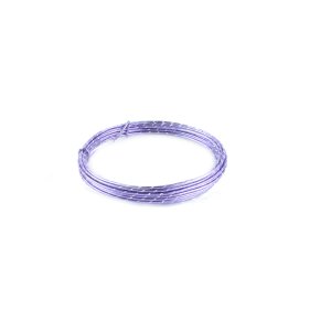 Aluminiumdraht Ø 2mm Diamanteffekt - 10m / Farbe Lavendel