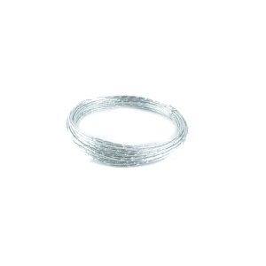 Aluminiumdraht Ø 2mm Diamanteffekt - 10m / Farbe Silber