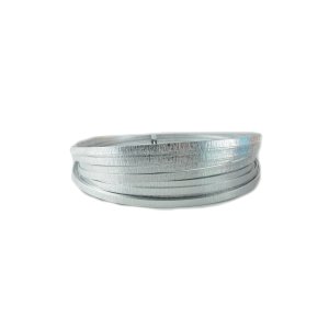 Aluminiumdraht Ø 5mm Flach - Geprägt - 10m / Farbe Silber